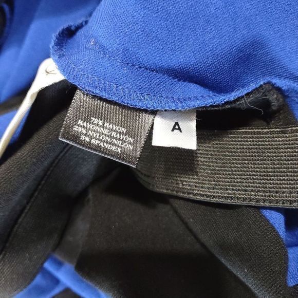 Ann Taylor Blue and Black Stretchy Skirt Size 2 - Picture 5 of 7